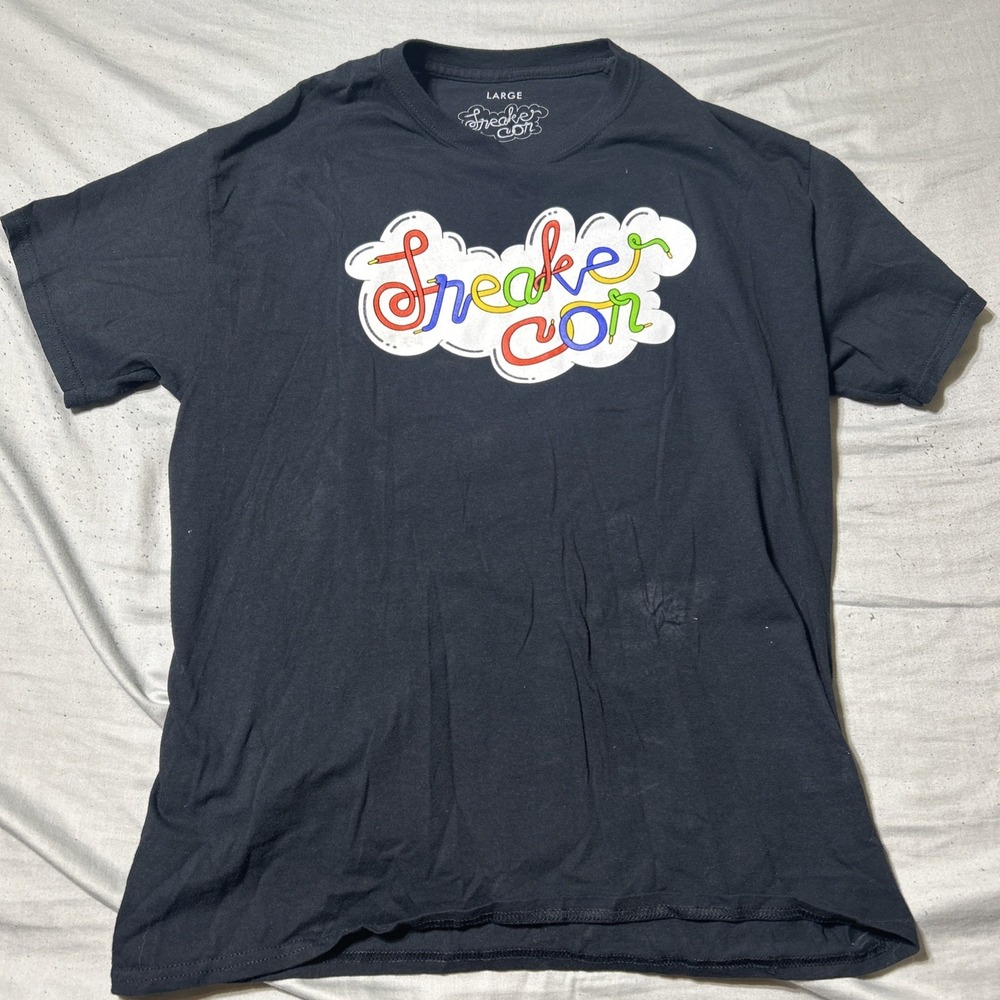 Official Y2K sneaker con x eBay Graphic Tee Shirt Men's Large Double Sided